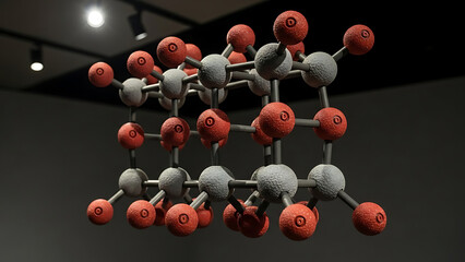 Molecular Structure Model Science Education Display