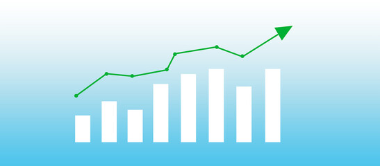business graph showing growth