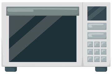 シンプルな電子レンジのイラスト ベクター素材