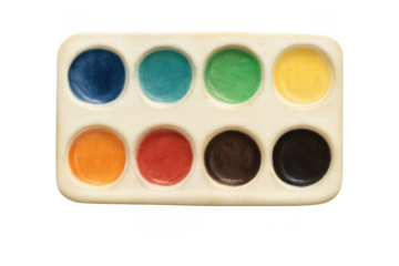Watercolor paint set palette for art creativity
