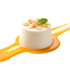 Creamy Panna Cotta Dessert with Mango & Coconut
