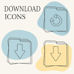 set of vector icons