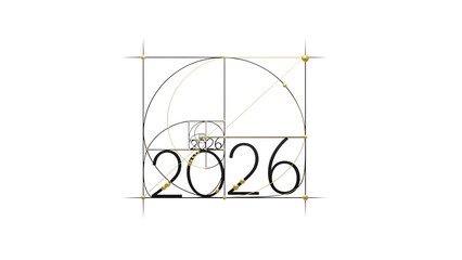 Golden ratio diagram with 2026