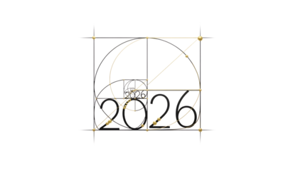 Golden ratio diagram with 2026