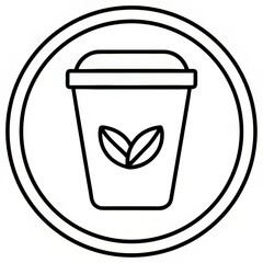 coffee cup outline icon