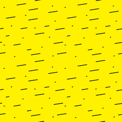black lines seamless repeat pattern on a yellow background Vector