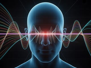 Abstract visualization of brain activity and the frequencies of human consciousness