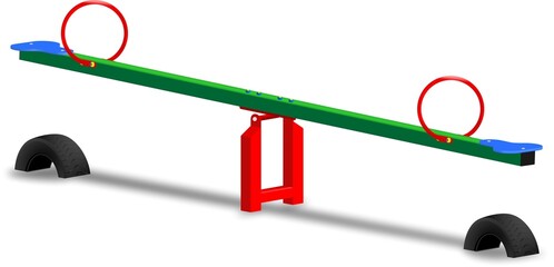 Huśtawka wagowa ważka na plac zabaw dla dzieci