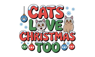 Christmas Cat EPS Design
