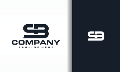 monogram letter SB logo