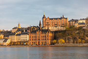 Fototapeta premium Sweden Stockholm city view on a sunny summer day