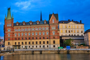 Fototapeta premium Sweden Stockholm city view on a sunny summer day