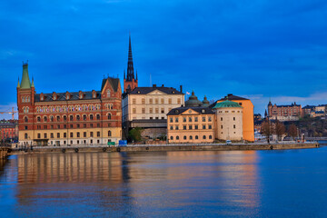 Sweden Stockholm city view on a sunny summer day
