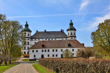 Sweden's Sklokoster Castle on a sunny summer day