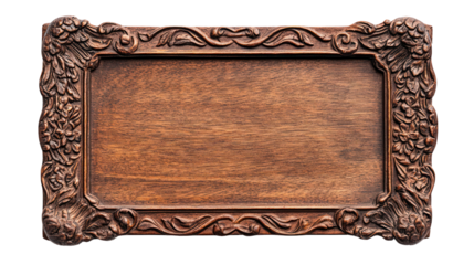 Wooden ema prayer plaque with blank surface traditional shrine on transparent background