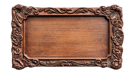 Wooden ema prayer plaque with blank surface traditional shrine on transparent background