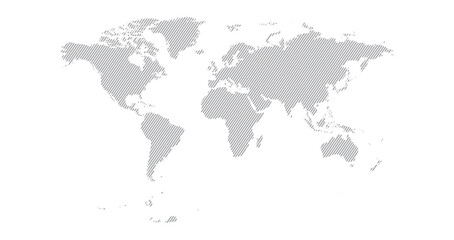 Fototapeta premium World map vector on white background