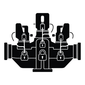 Water Meter Backflow Prevention Device with Locks Security