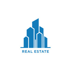 Fototapeta premium Modern Cityscape with Abstract Buildings and Real Estate Theme