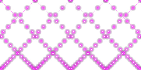 Luminous Abstract Neon Pink Diamond Mesh Grid Pattern