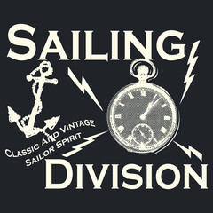 Sailing Division Classic And Vintage Sailor Spirit.eps