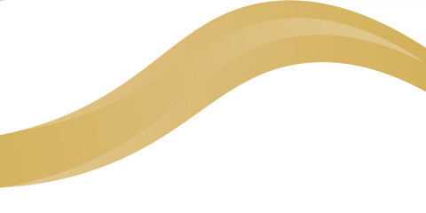 gold wave curve, golden wave corner shape for element, stripes ribbon golden graphic, striped gold