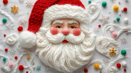 santa claus with christmas decorations