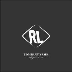 Vector RL illustration of a logo for a company background abstract