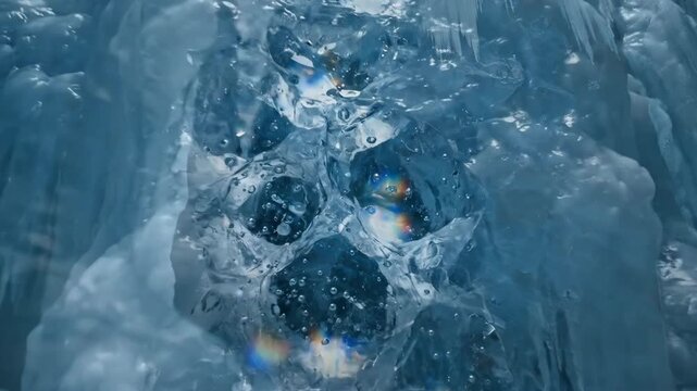 Frozen Majesty - Exploring the Enchanting Ice Cave Wonders of Winter.