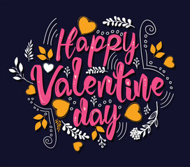 Fototapeta premium Happy valentine vector