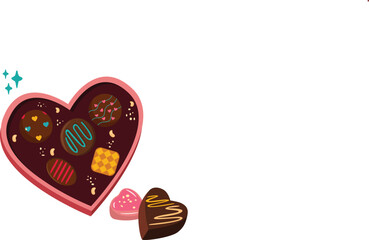 heart shaped chocolate candy