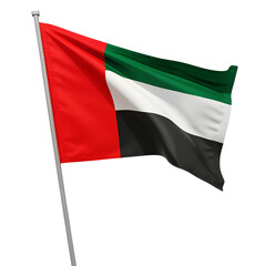 Obraz premium Transparent flag of uae