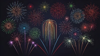 fireworks over the river