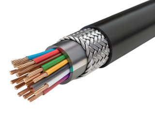 Multi-Core Shielded Control Cable Cross Section