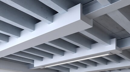 Contemporary space minimalist ceiling structure and structural aesthetics in architecture