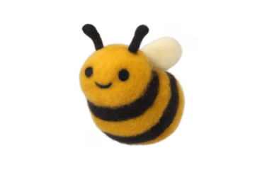 Cute handmade needle felting wool bee toy