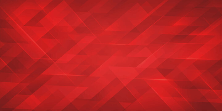 Abstract red geometric background featuring a digital triangle pattern with light texture and motion lines for a modern technology wallpaper design illustration