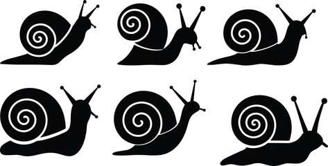  Use something like “Minimalist Snail Silhouette Vector Set – Nature Icons for Kids & Education © Babulur