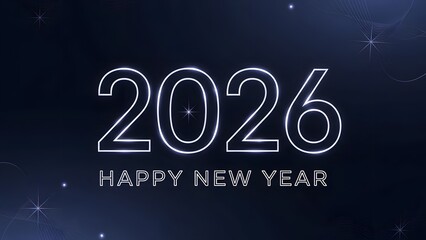 Happy new year 2026 celebration background