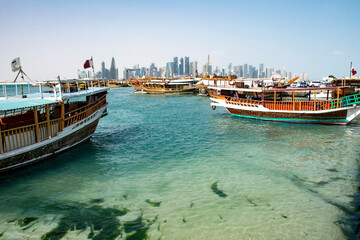 Doha Skyline, Wide View, Doha, Qatar