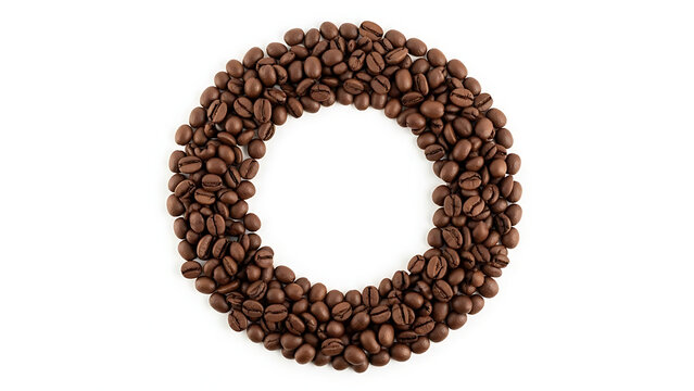 Coffee Ring Made of Beans