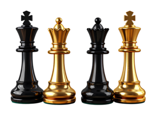 Chess png, Chess png transparent images, Golden chess and black chess images, chess 
