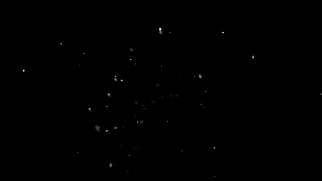 Blizzard Snow Flying in Face, First Person View
