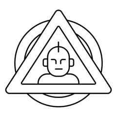 No Mutants Area Graphic Depicting Restricted Hazardous Zone For Dangerous Mutant Creatures