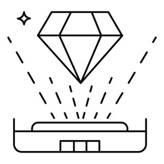Holographic Technology Graphic Showing Advanced Virtual Projection Systems For Interfaces