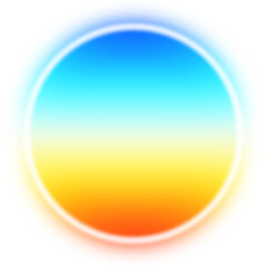 A perfect circle with a soft vibrant gradient modern & minimalist
