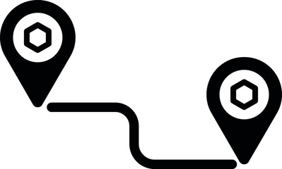 Distance concept representing measurement, space, or separation between two points