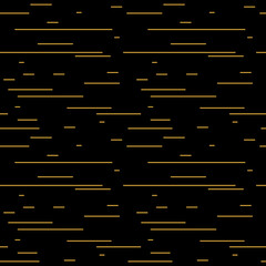 horizontal gold line seamless pattern with black background