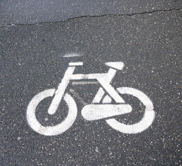 bicycle lane sign