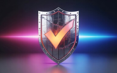 Verified Security Shield Symbol Representing Digital Trust and Encrypted Safety